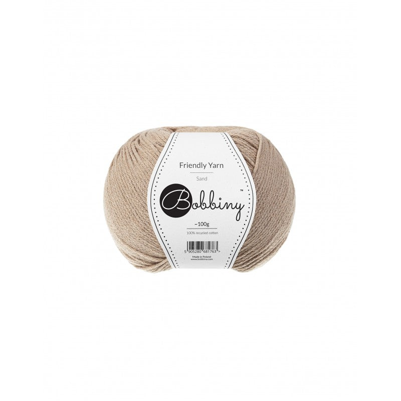 Bobbiny Friendly Yarn Sand 100g - mahina