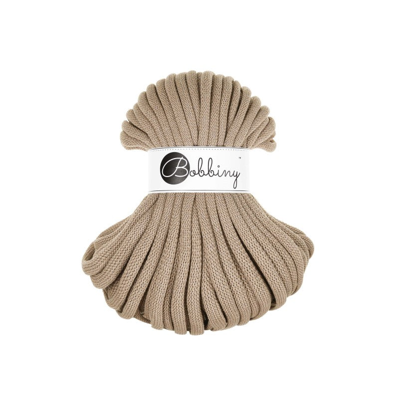 Bobbiny JUMBO Flechtkordel 9mm geflochten Sand 30m - mahina