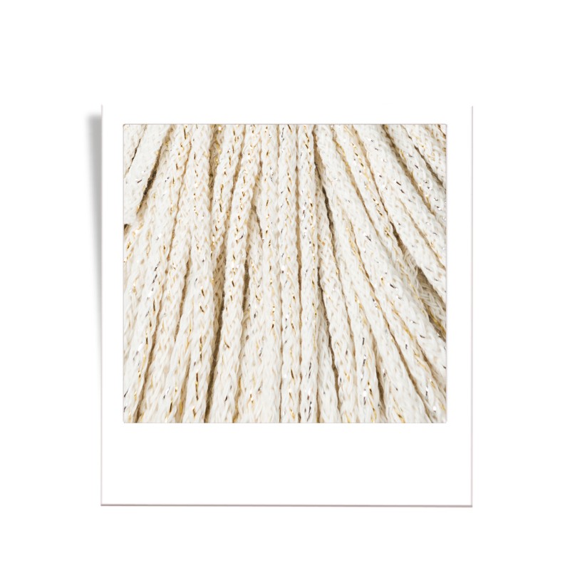 Bobbiny JUNIOR Flechtkordel 3mm geflochten Shiny Natural 100m