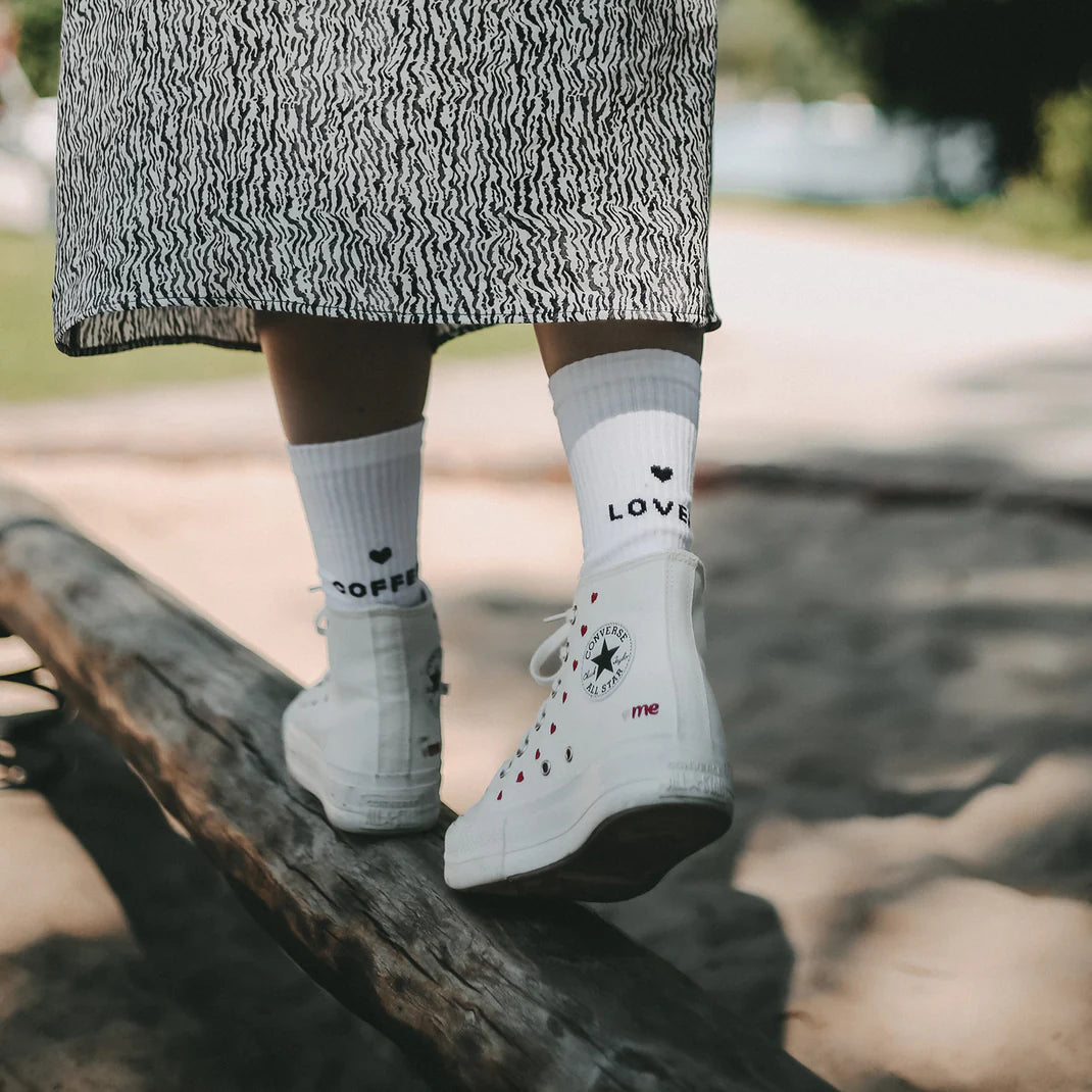 Eulenschnitt Socken Coffee Lover - mahina
