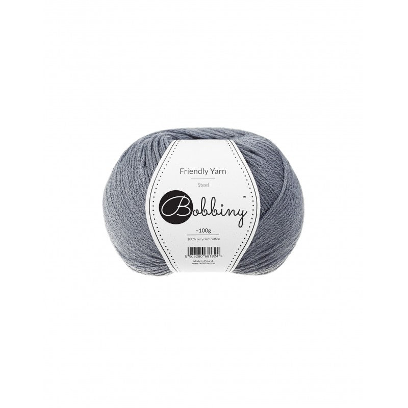 Bobbiny Friendly Yarn Steel 100g - mahina