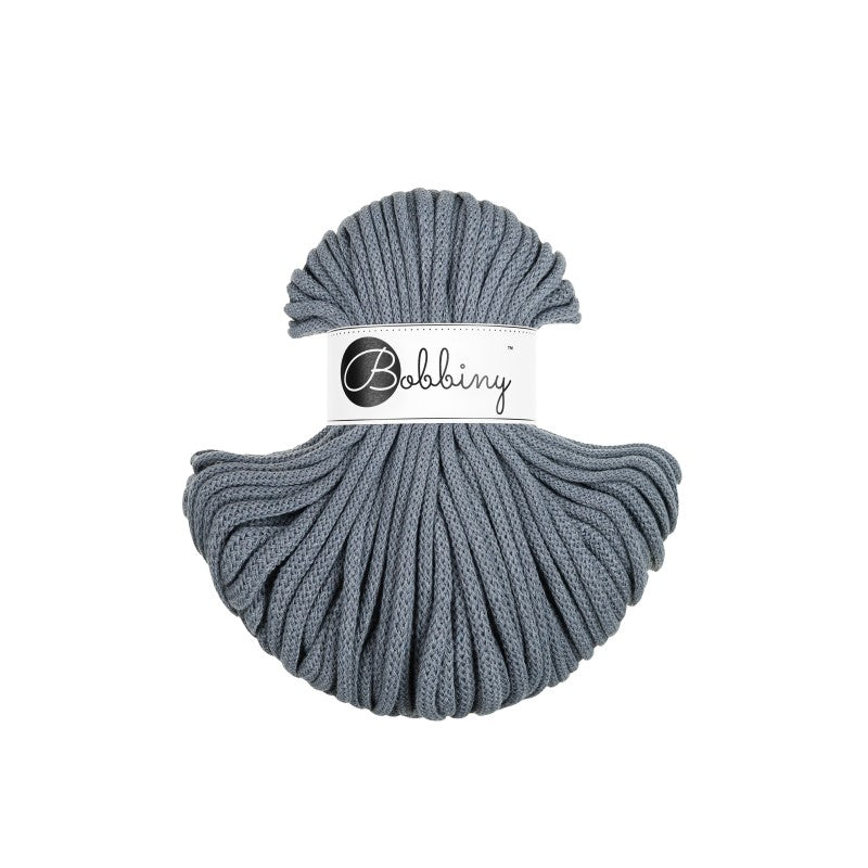 Bobbiny PREMIUM Flechtkordel 5mm geflochten Steel 50m - mahina