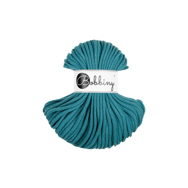 Bobbiny PREMIUM Flechtkordel 5mm geflochten Teal 50m - mahina