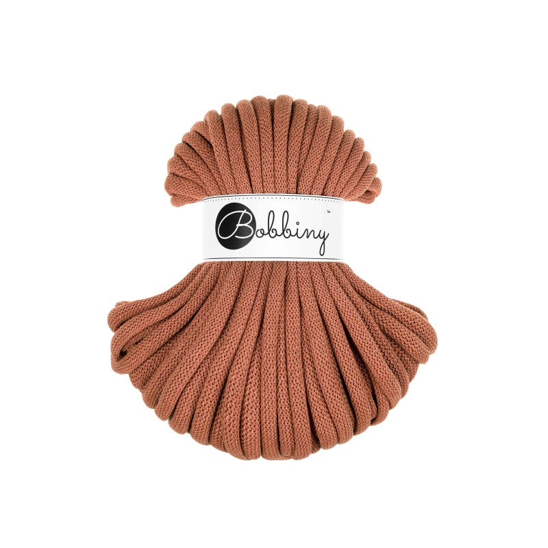 Bobbiny JUMBO Flechtkordel 9mm geflochten Terracotta 30m - mahina