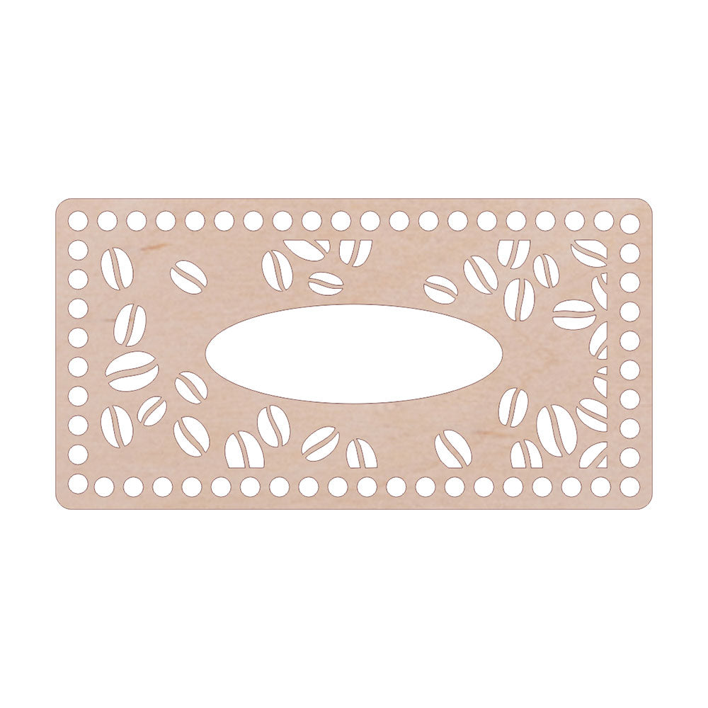 Holzdeckel für Taschentuch-Box zum Häkeln mit Muster, verschiedene Sorten - Bastelbedarf -> Häkeln und Stricken -> Häkeldeckel von mahina