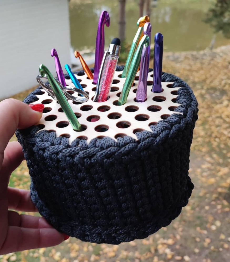 Aufbewahrung für Sticknadeln/Häkelnadeln zum Häkeln, 2-teilig - Bastelbedarf -> Häkeln und Stricken -> Häkelboden von mahina