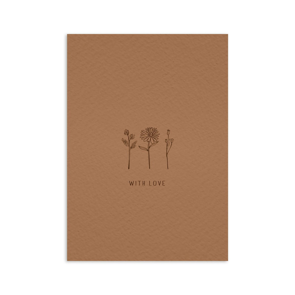 Geschenkkarte "With Love" - MAHINA