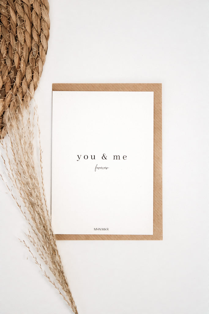 Geschenkkarte "You & Me" - MAHINA