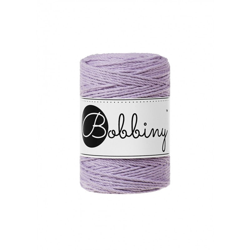 Bobbiny Makramee Garn 1,5mm 3ply Lavender 100m - MAHINA