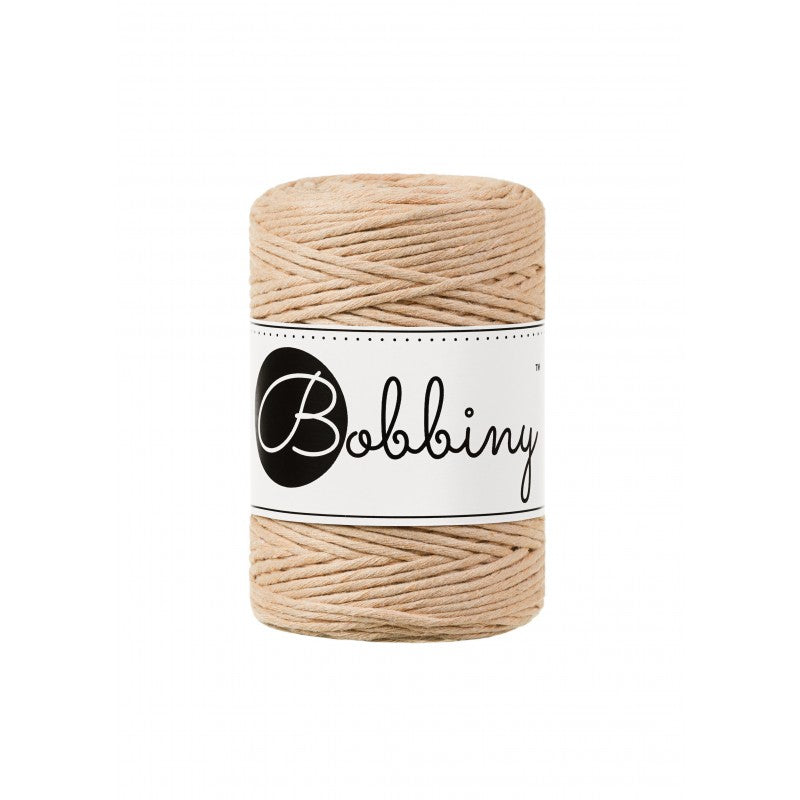 Bobbiny Makramee Garn 1,5mm gezwirnt Biscuit 100m - mahina