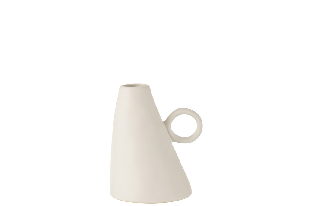 Schiefe Vase aus Keramik, verschiedenen Farben - MAHINA