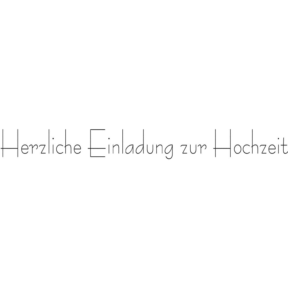 Rayher  Holz Stempel "Einladung Hochzeit" 2x10cm - MAHINA