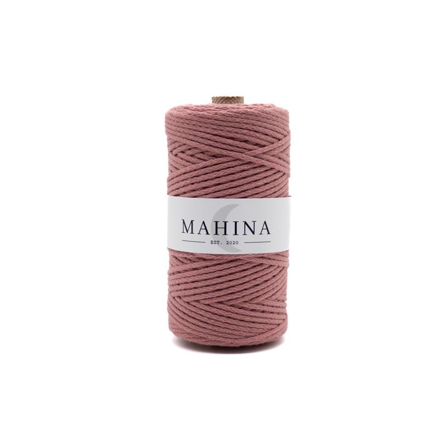 MAHINA Garn 2mm geflochten Altrosa 150m - mahina