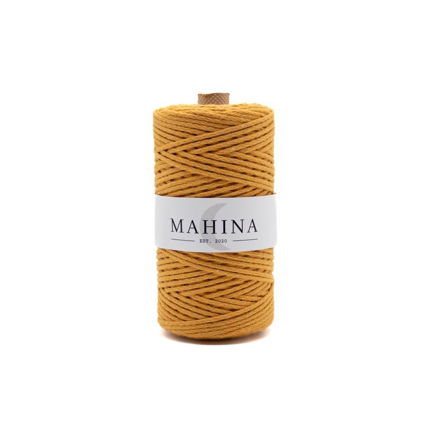 MAHINA Garn 2mm geflochten Mango 150m - mahina