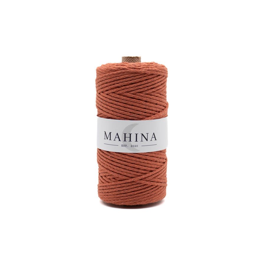MAHINA Garn 2mm geflochten Lachs 150m - mahina