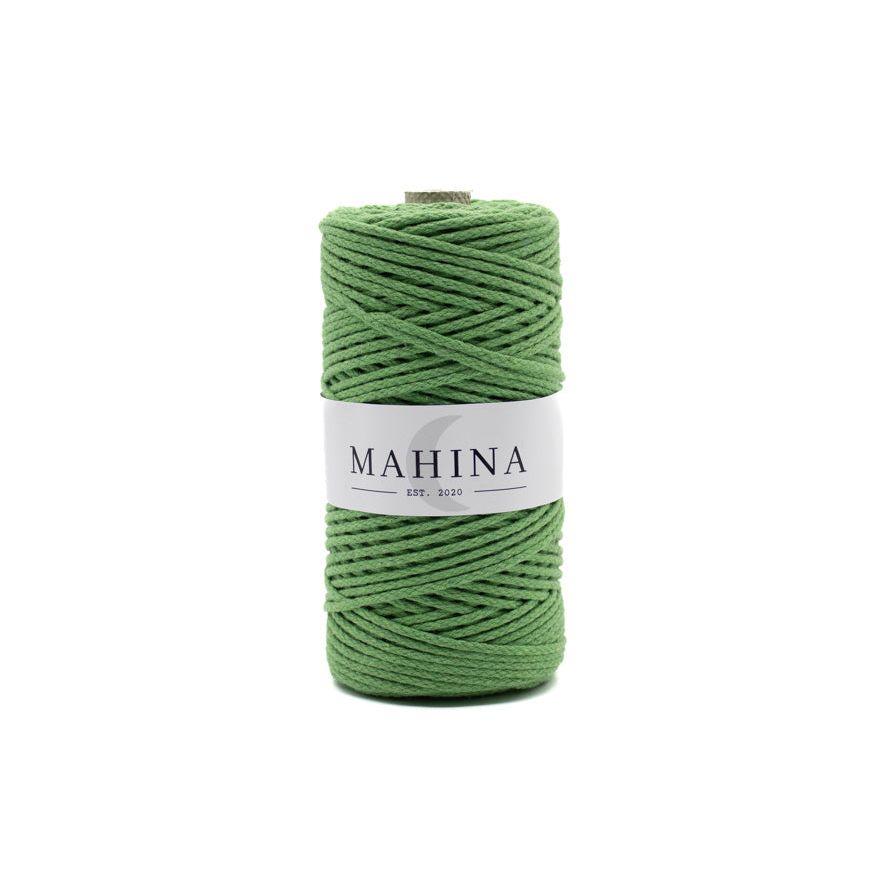 MAHINA Garn 2mm geflochten Apfelgrün 150m - mahina