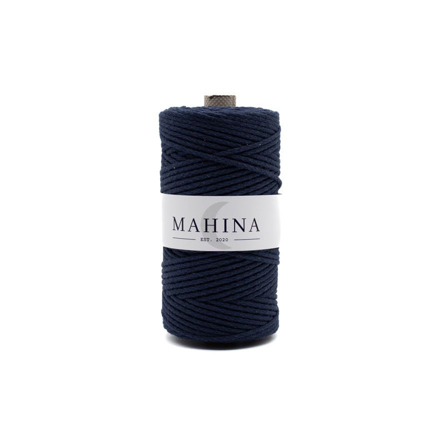 MAHINA Garn 2mm geflochten Marineblau 150m - MAHINA