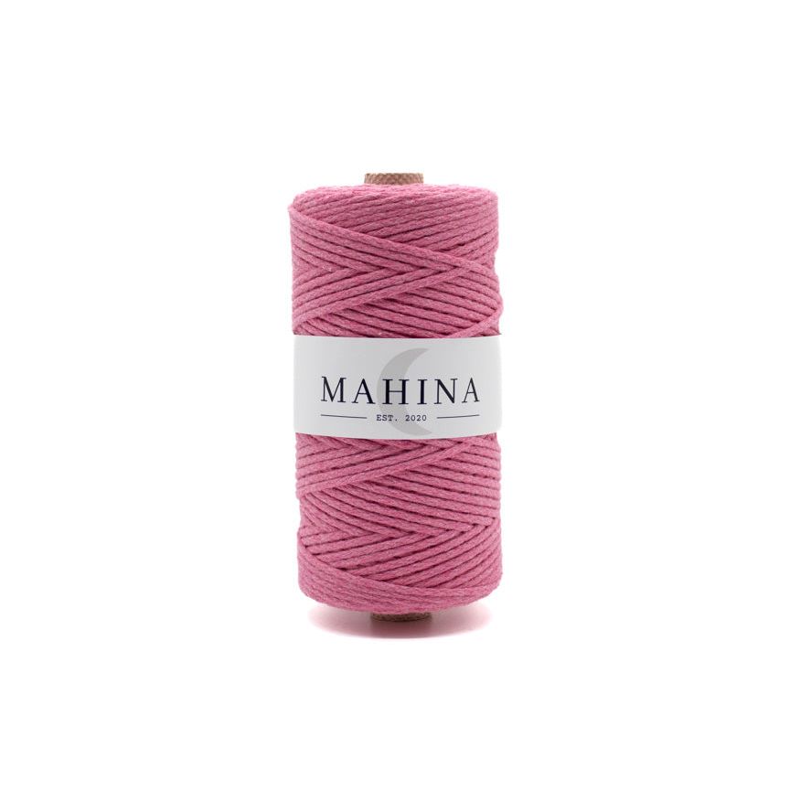 MAHINA Garn 2mm geflochten Pink 150m - mahina