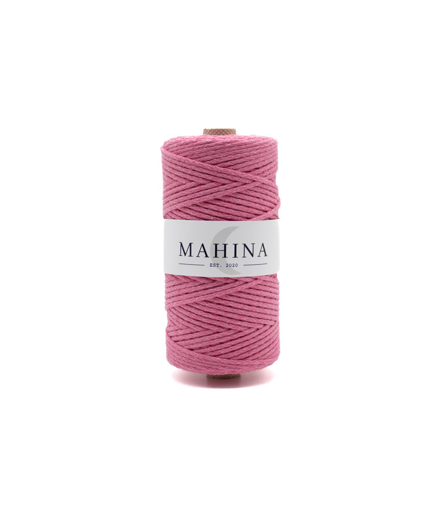 MAHINA Garn 2mm geflochten Pink 150m - MAHINA