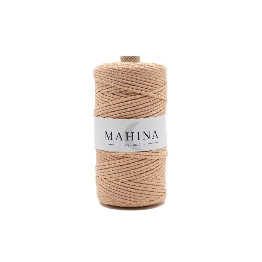MAHINA Garn 2mm geflochten Apricot 150m - mahina