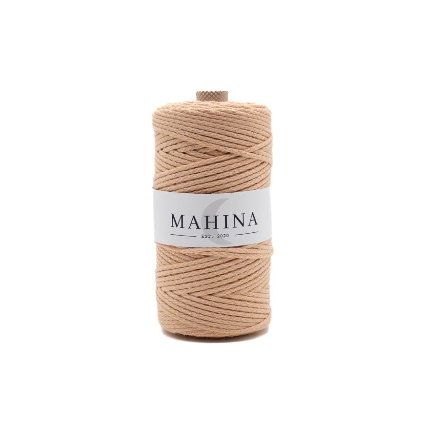 MAHINA Garn 2mm geflochten Apricot 150m - MAHINA