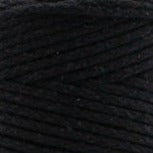 MAHINA Garn 2mm geflochten Schwarz 150m - mahina