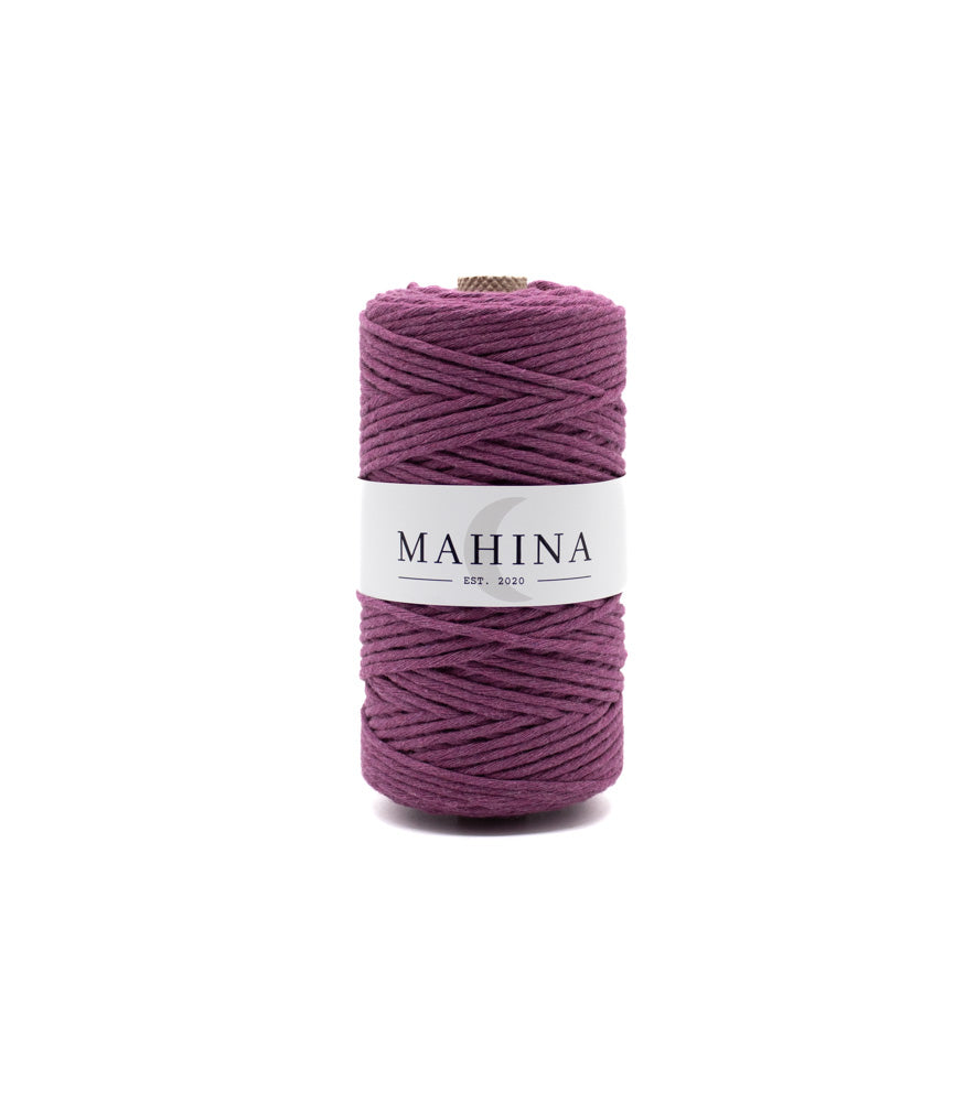 MAHINA Garn 2-3mm gezwirnt Violett 150m - MAHINA