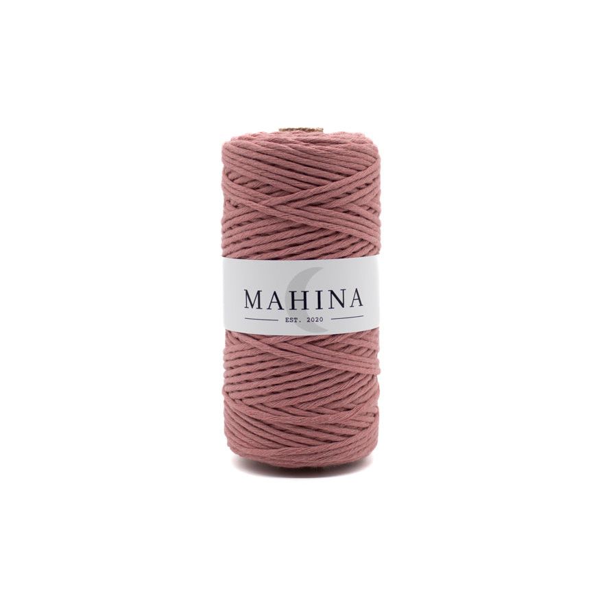 MAHINA Garn 2-3mm gezwirnt Altrosa 150m - mahina