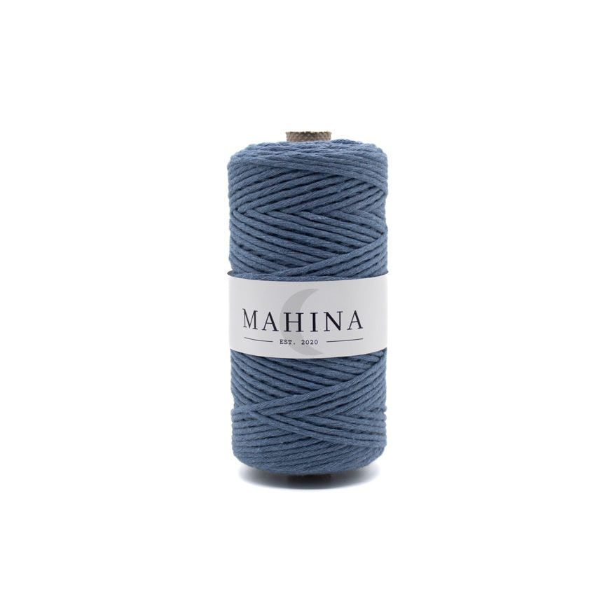 MAHINA Garn 2-3mm gezwirnt Jeans 150m - mahina