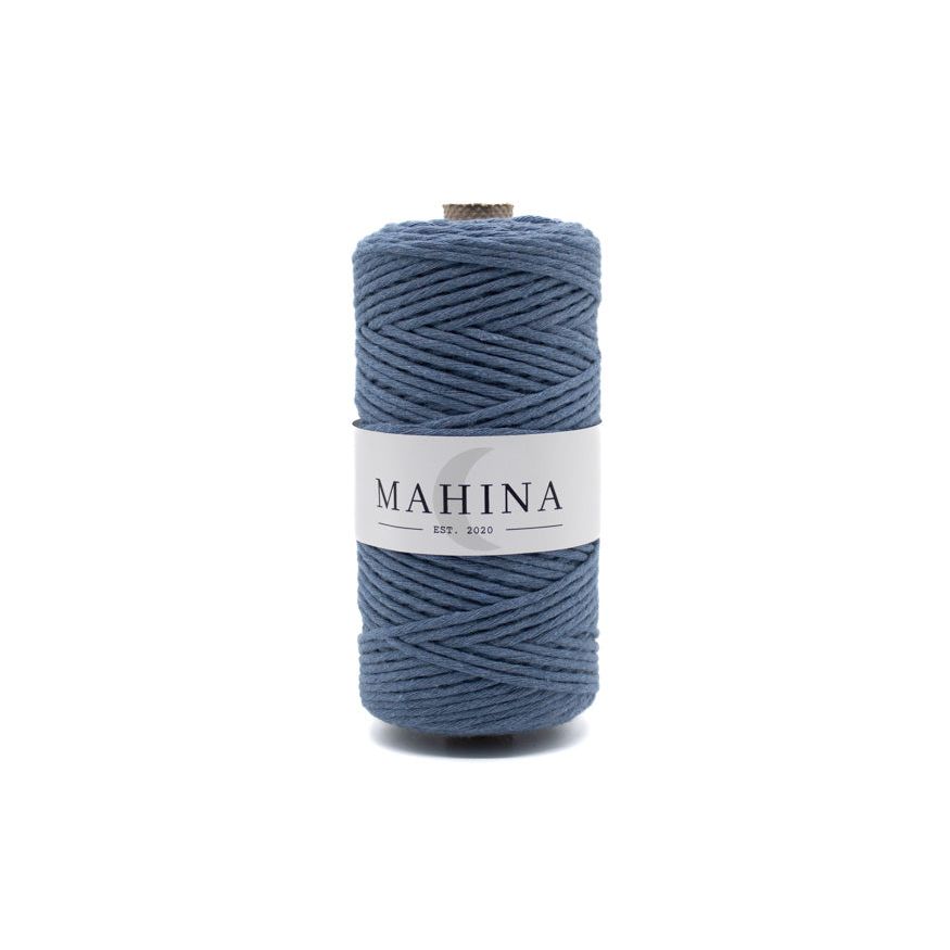 MAHINA Garn 2-3mm gezwirnt Jeans 150m - MAHINA