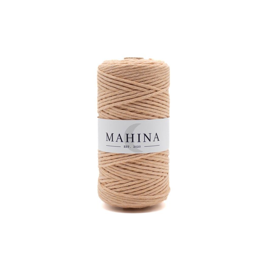 MAHINA Garn 2-3mm gezwirnt Apricot 150m - mahina