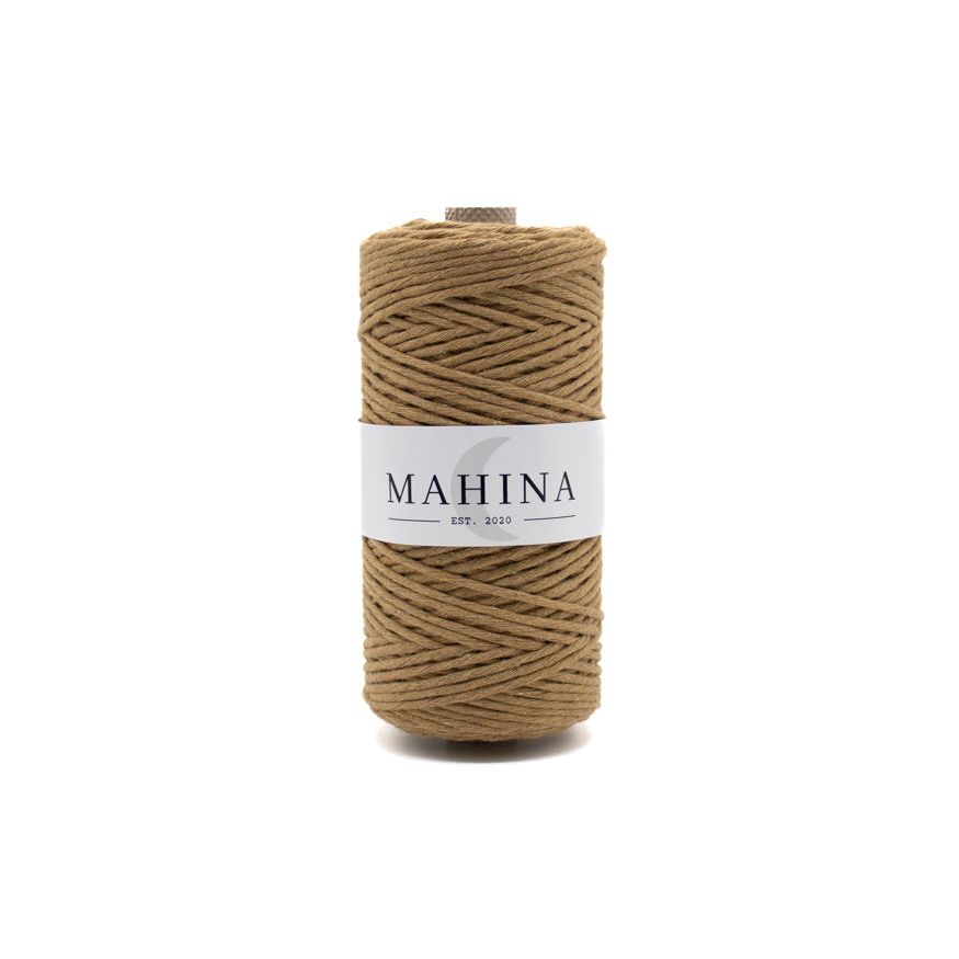 MAHINA Garn 2-3mm gezwirnt Camel 150m - MAHINA