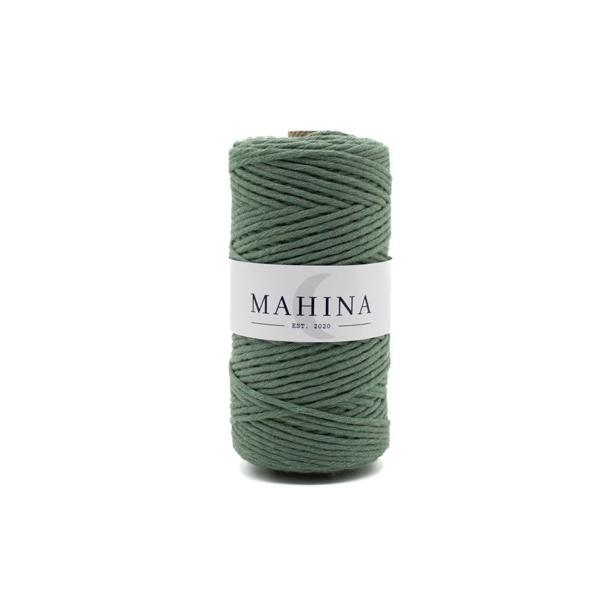 MAHINA Garn 2-3mm gezwirnt Jadegrün 150m - mahina