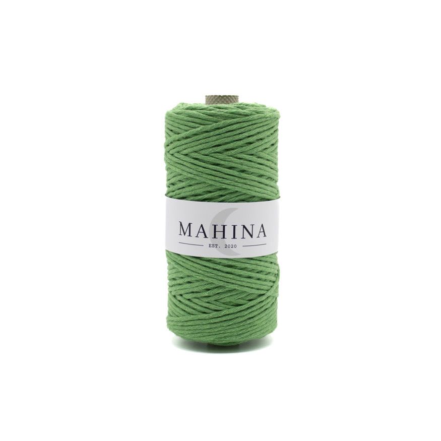 MAHINA Garn 2-3mm gezwirnt Apfelgrün 150m - mahina