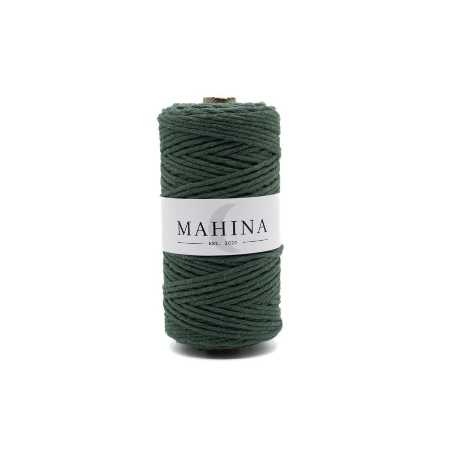 MAHINA Garn 2-3mm gezwirnt Tannengrün 150m - mahina