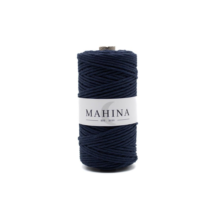MAHINA Garn 2-3mm gezwirnt Marineblau 150m - mahina