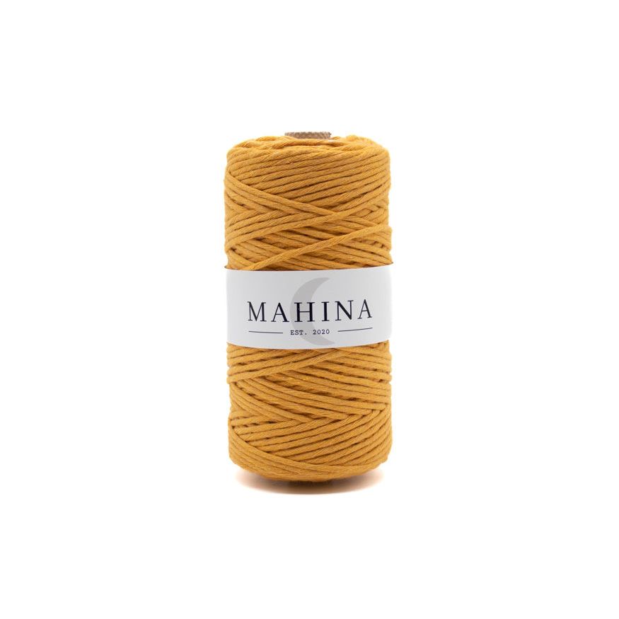 MAHINA Garn 2-3mm gezwirnt Mango 150m - mahina