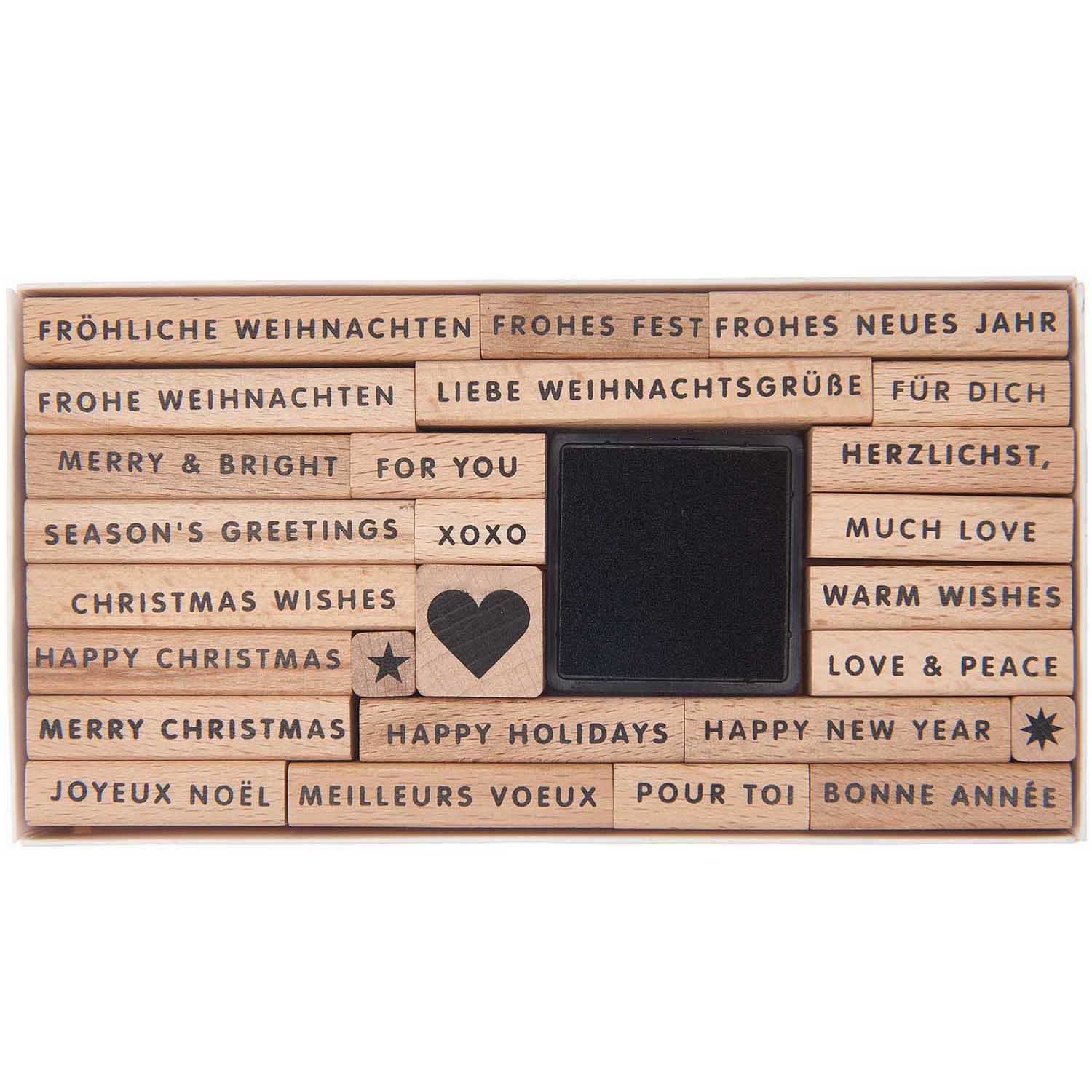Paper Poetry Stempelset "Merry Christmas" 27teilig FSC 100% - mahina