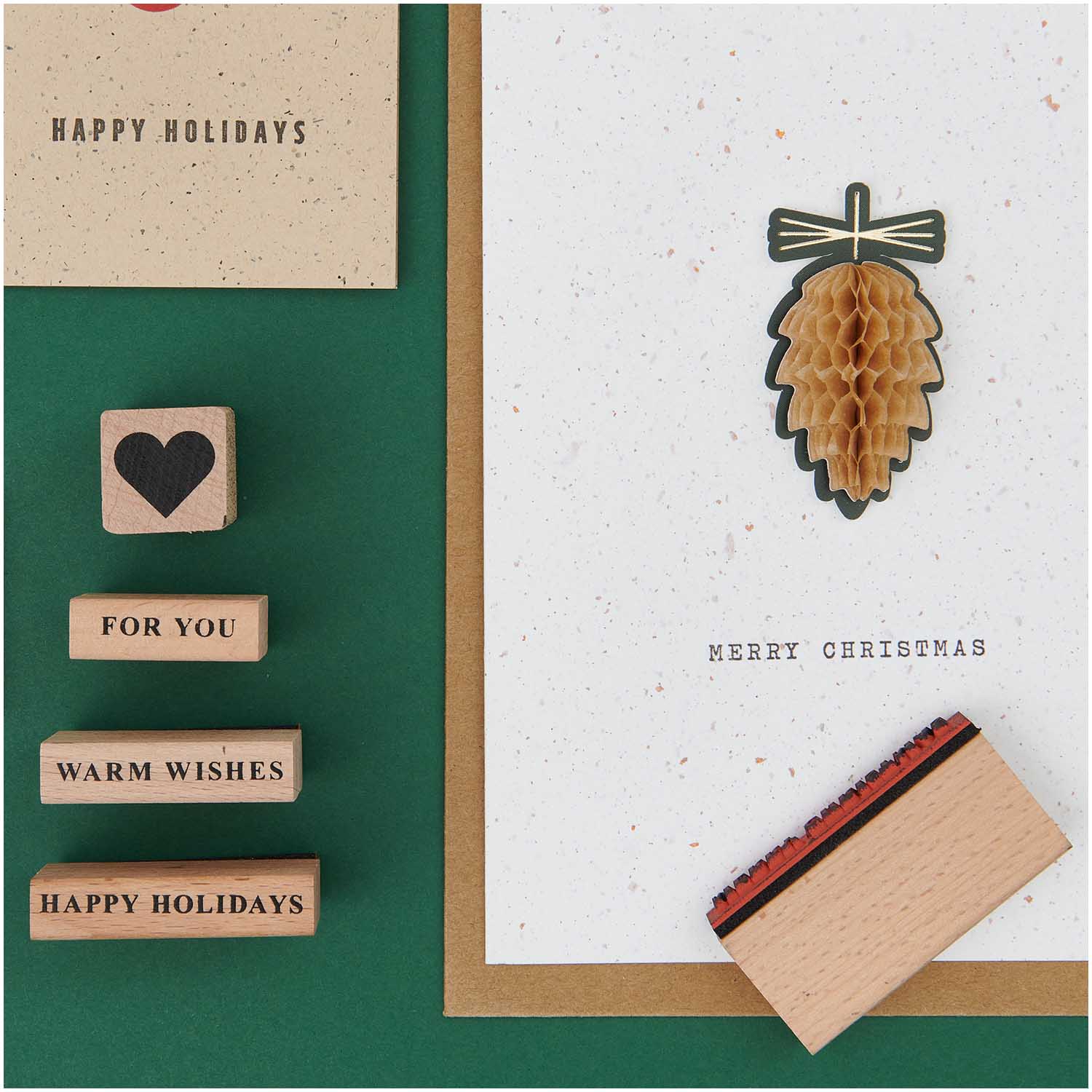 Paper Poetry Stempelset "Merry Christmas" 27teilig FSC 100% - mahina