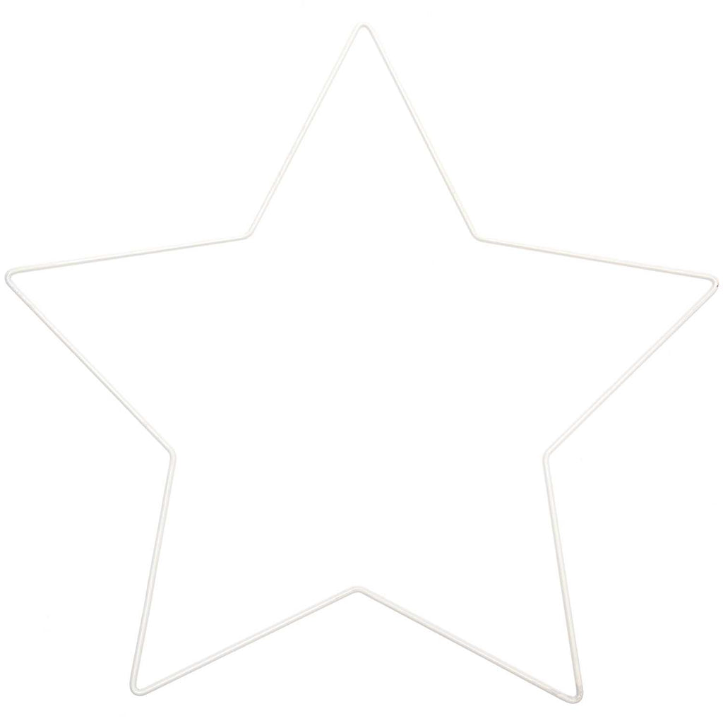 Metallring "Stern" in weiß, verschiedene Größen - MAHINA