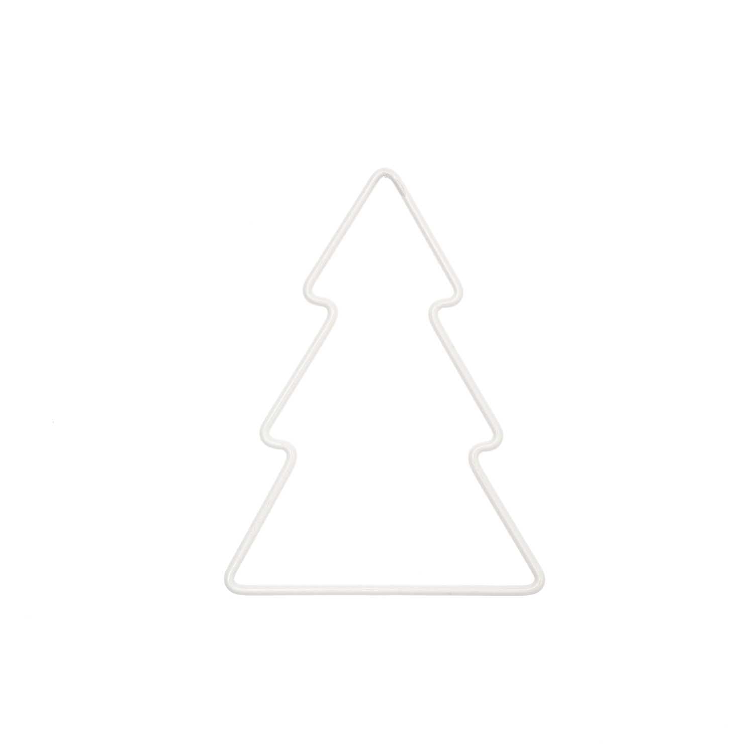 Metallring "Tannenbaum" weiß 3 Größen - mahina