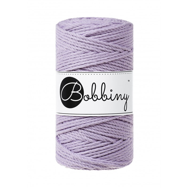 Bobbiny Makramee Garn 3mm 3ply Lavender 100m - MAHINA