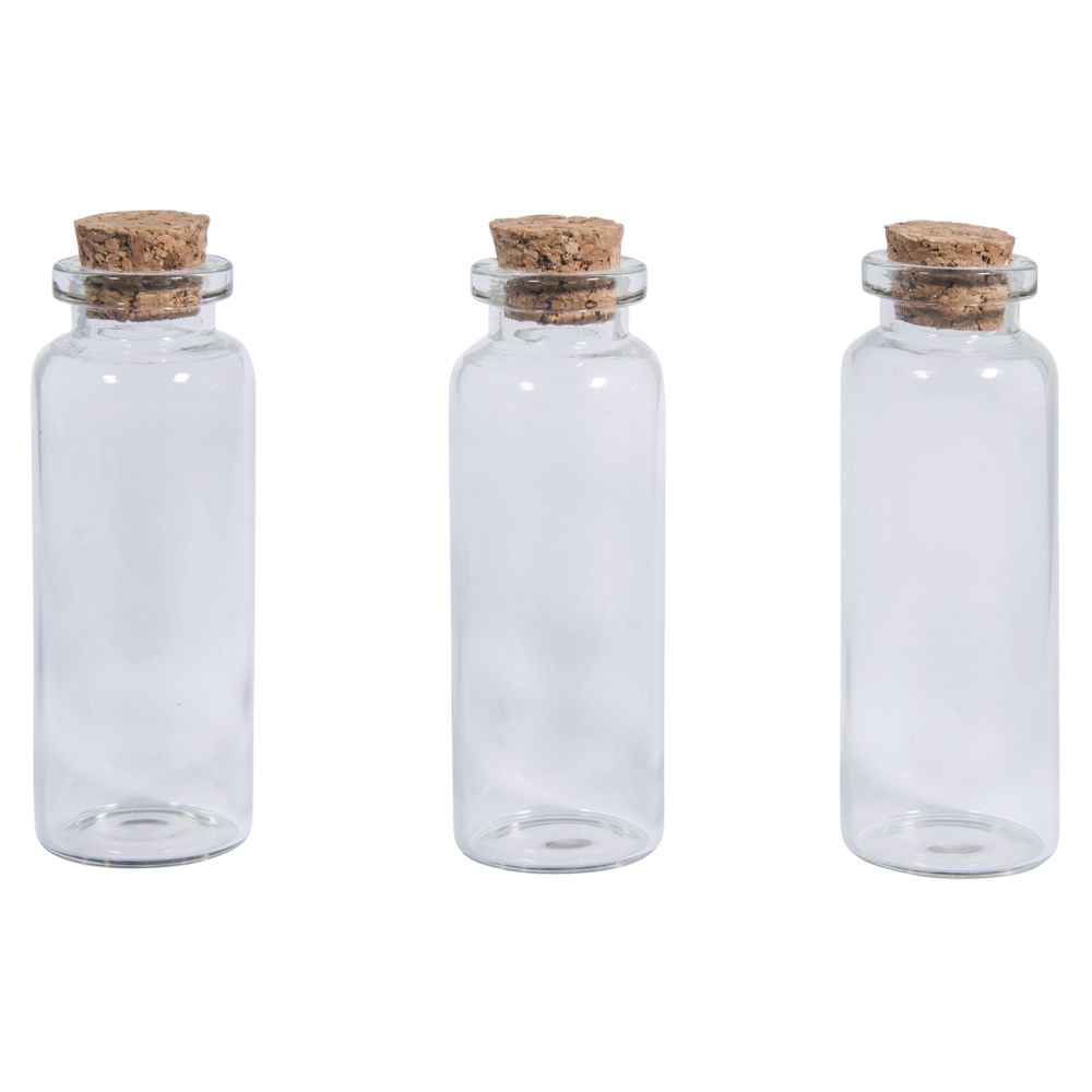 Rayher Korkenglas 20ml im Set, 3 Stück - mahina