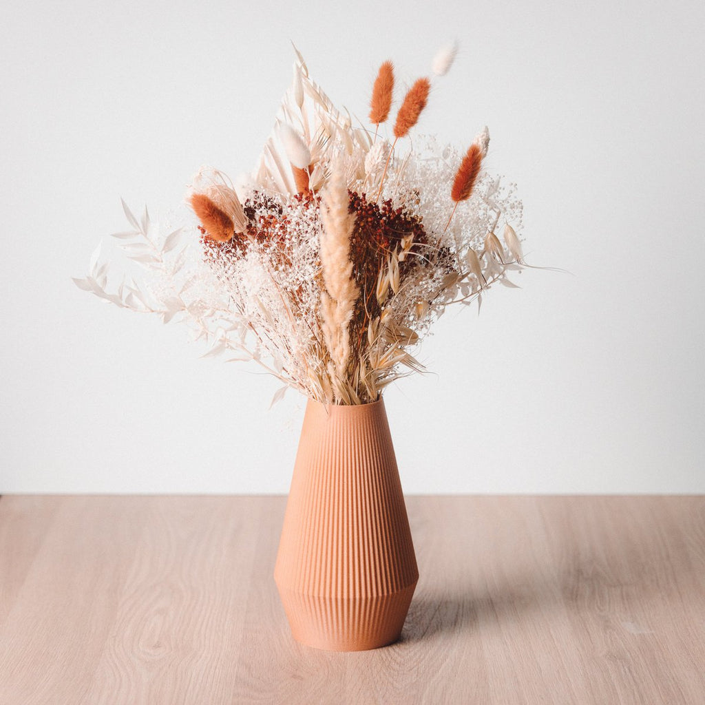 Recycling Vase "Lila" aus dem 3D-Drucker, verschiedene Farben - MAHINA