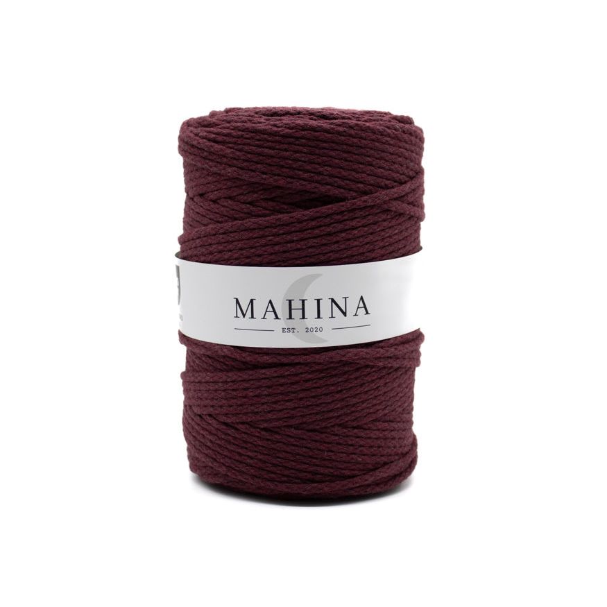 MAHINA Garn 4mm geflochten Blackberry 200m - MAHINA