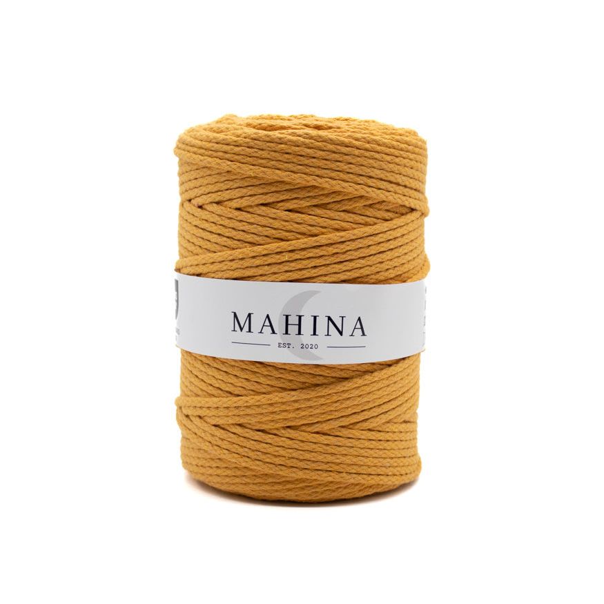 MAHINA Garn 4mm geflochten Mango 200m - mahina