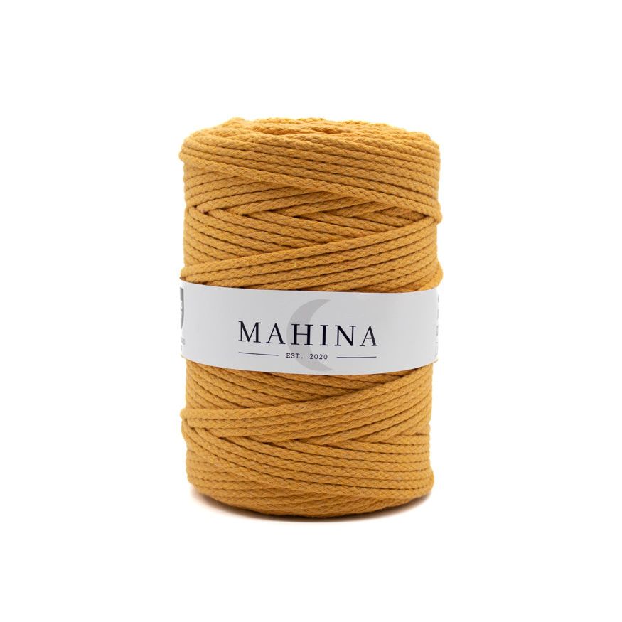 MAHINA Garn 4mm geflochten Mango 200m - MAHINA