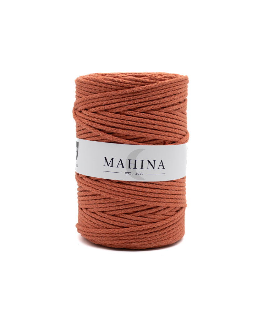 MAHINA Garn 4mm geflochten 200m in verschiedenen Farben - mahina