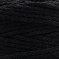 MAHINA Garn 4mm geflochten Schwarz 200m - mahina