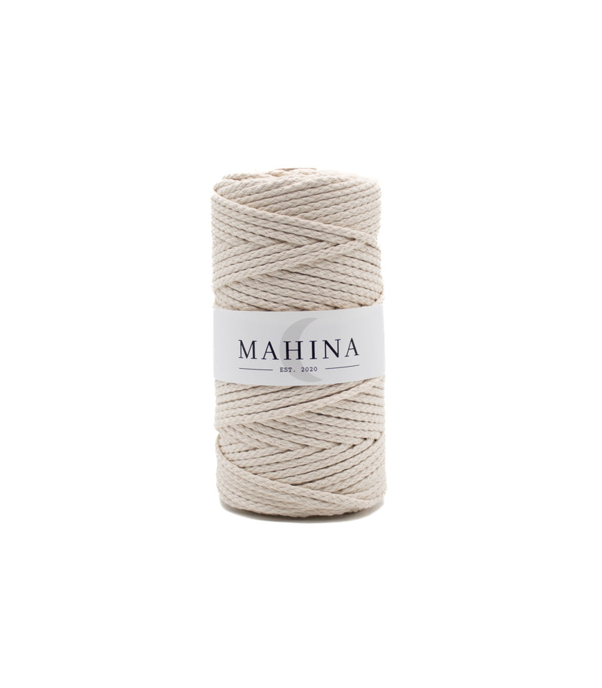 MAHINA Garn 4mm geflochten 100m verschiedene Farben - mahina